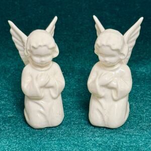 Goebel Vintage set of 2 Angel‎ Figurines 2.5" Tall White